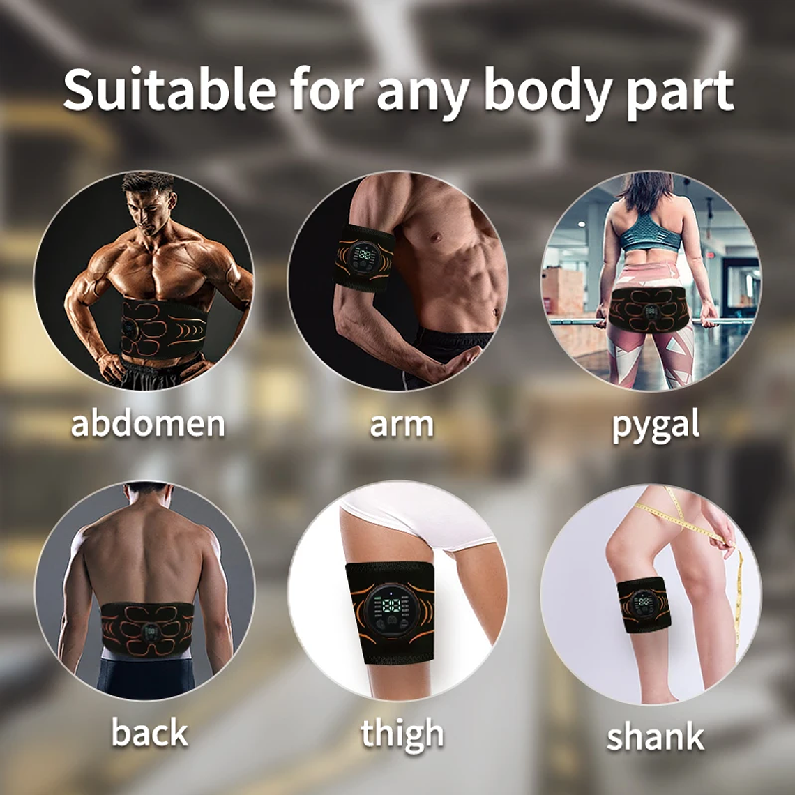 Cinturón Tonificador Abdominal, Estimulador Muscular EMS, Entrenador de Abdominales, Tonificador Muscular, Carga USB, Moldea el Cuerpo, Pierde Peso, Quema Grasa, Fitness Unisex 6