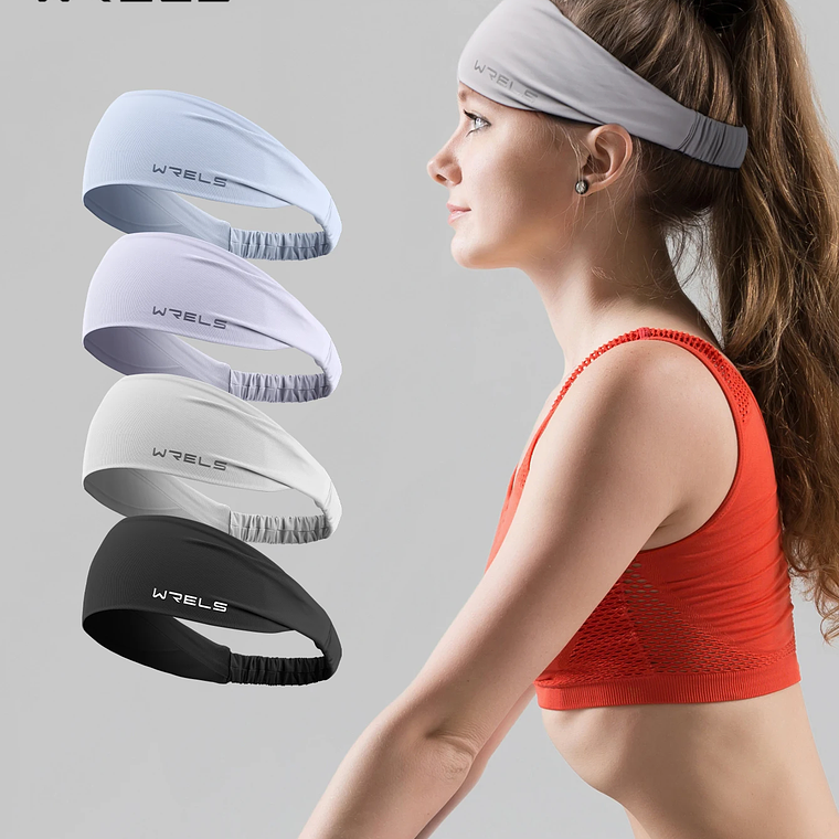 Diadema para ciclismo, diadema elástica antideslizante para Fitness, banda para el sudor que absorbe la humedad, gorros elásticos para entrenamiento atlético para hombres y mujeres 11