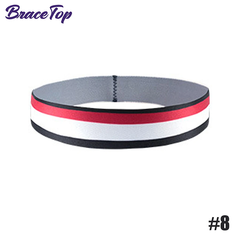 BraceTop-Diadema deportiva de 20 colores, bandas para el cabello para Yoga, banda elástica antideslizante para correr y Fitness, accesorios para el cabello de fútbol para mujeres y hombres 11