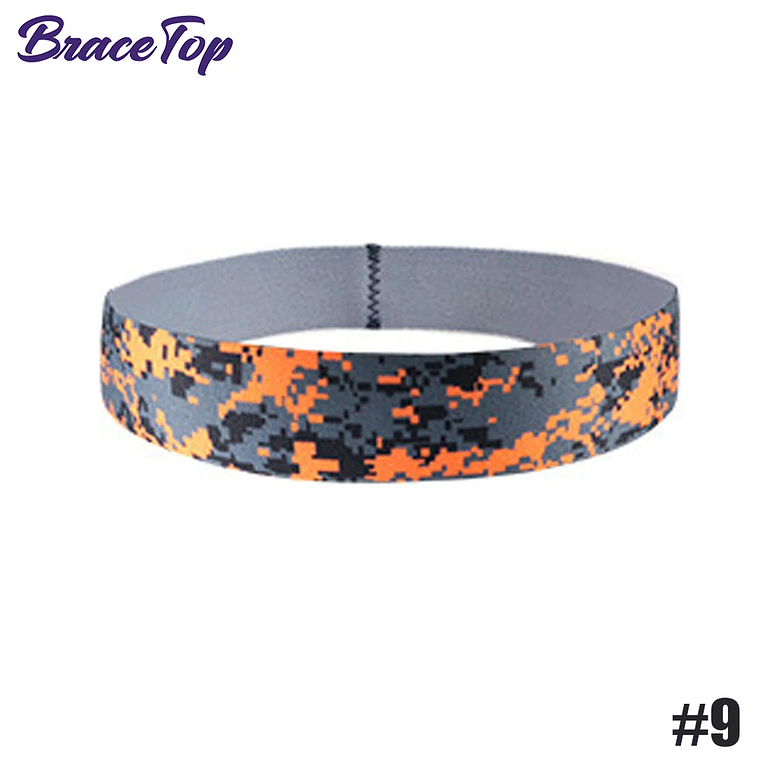 BraceTop-Diadema deportiva de 20 colores, bandas para el cabello para Yoga, banda elástica antideslizante para correr y Fitness, accesorios para el cabello de fútbol para mujeres y hombres 12