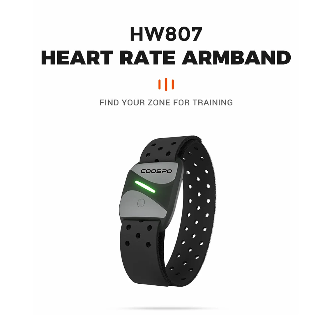 COOSPO-Monitor de ritmo cardíaco HW807 HRV, brazalete óptico para exteriores, Sensor de Fitness, Bluetooth 5,0, ANT +, IP67, correr, ciclismo, Wahoo 7