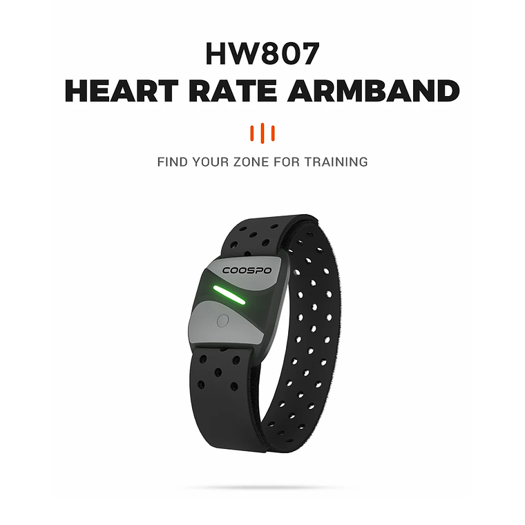 COOSPO-Monitor de ritmo cardíaco HW807 HRV, brazalete óptico para exteriores, Sensor de Fitness, Bluetooth 5,0, ANT +, IP67, correr, ciclismo, Wahoo 7