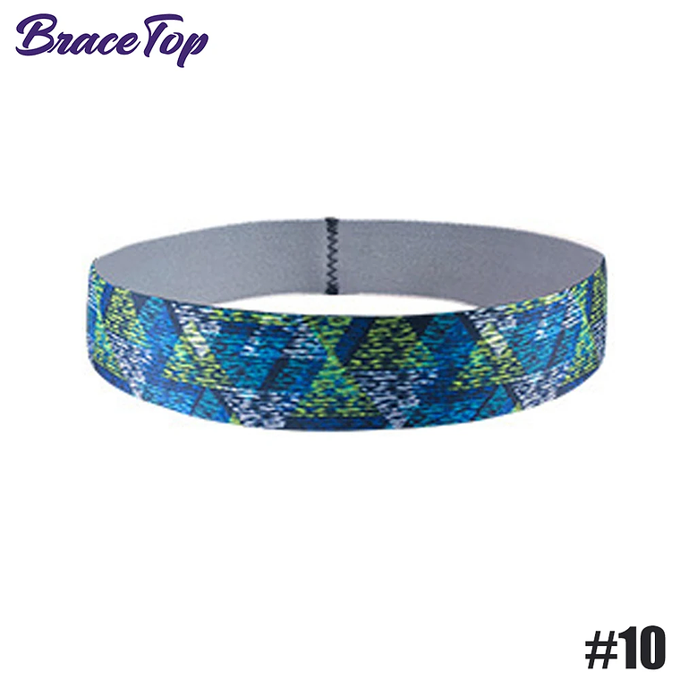 BraceTop-Diadema deportiva de 20 colores, bandas para el cabello para Yoga, banda elástica antideslizante para correr y Fitness, accesorios para el cabello de fútbol para mujeres y hombres 13