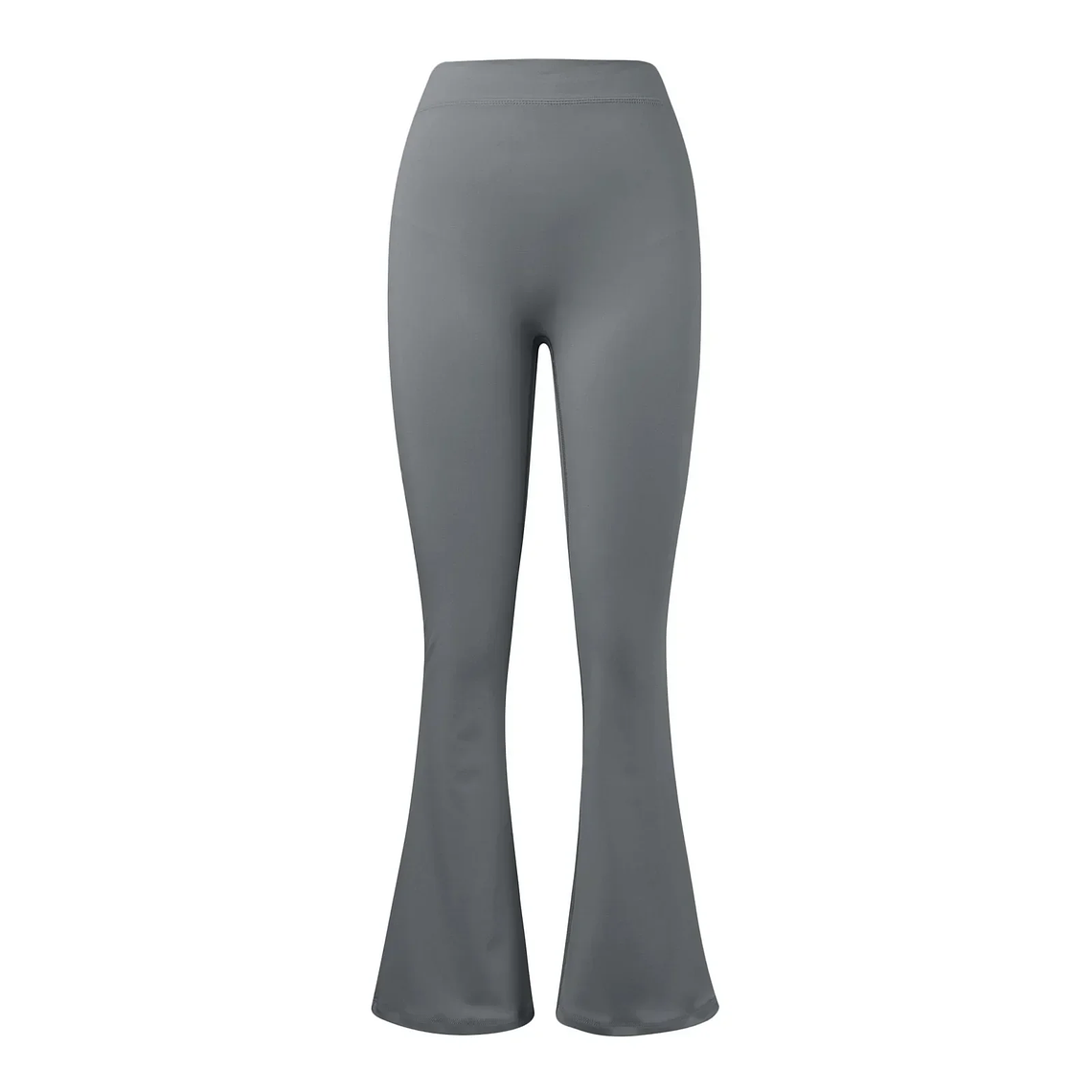 Pantalones acampanados a la moda para mujer, pantalones deportivos con cintura trasera en V, cintura alta, nalgas hermosas, pantalones deportivos, color sólido, ajustados La 8