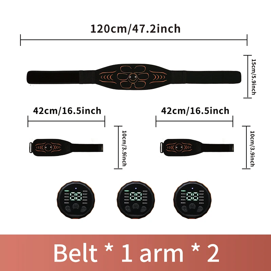 Cinturón Tonificador Abdominal, Estimulador Muscular EMS, Entrenador de Abdominales, Tonificador Muscular, Carga USB, Moldea el Cuerpo, Pierde Peso, Quema Grasa, Fitness Unisex 10