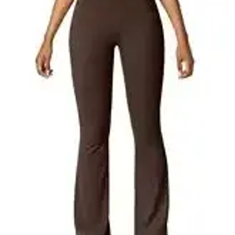 Pantalones acampanados a la moda para mujer, pantalones deportivos con cintura trasera en V, cintura alta, nalgas hermosas, pantalones deportivos, color sólido, ajustados La 11