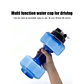 Hervidor de agua con forma de mancuerna para mascotas, multifuncional, para gimnasio, deportes, al aire libre, Fitness, ciclismo, acampada, botella de agua fría, 2600mL - Miniatura 18