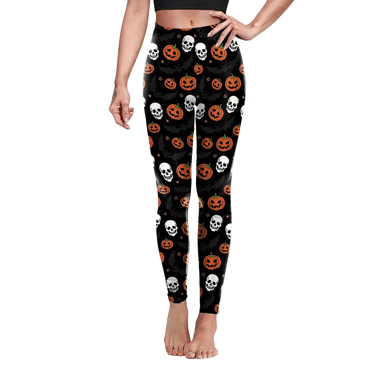 Nadanbao-mallas deportivas de Halloween para mujer, Leggings con estampado 3D Digital de Calavera, pantalones elásticos sexys, ajustados de cintura alta, novedad 14