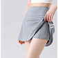 BIVIGAOS verano doble raya deporte tenis faldas cortas mujeres falso dos piezas estiramiento correr Fitness Golf A-line Yoga Mini falda - thumbnail 12