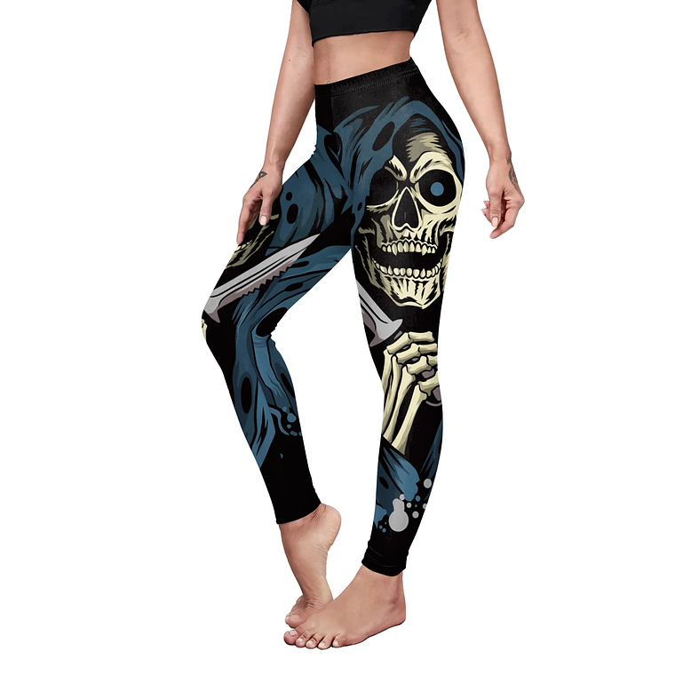 Nadanbao-mallas deportivas de Halloween para mujer, Leggings con estampado 3D Digital de Calavera, pantalones elásticos sexys, ajustados de cintura alta, novedad 26