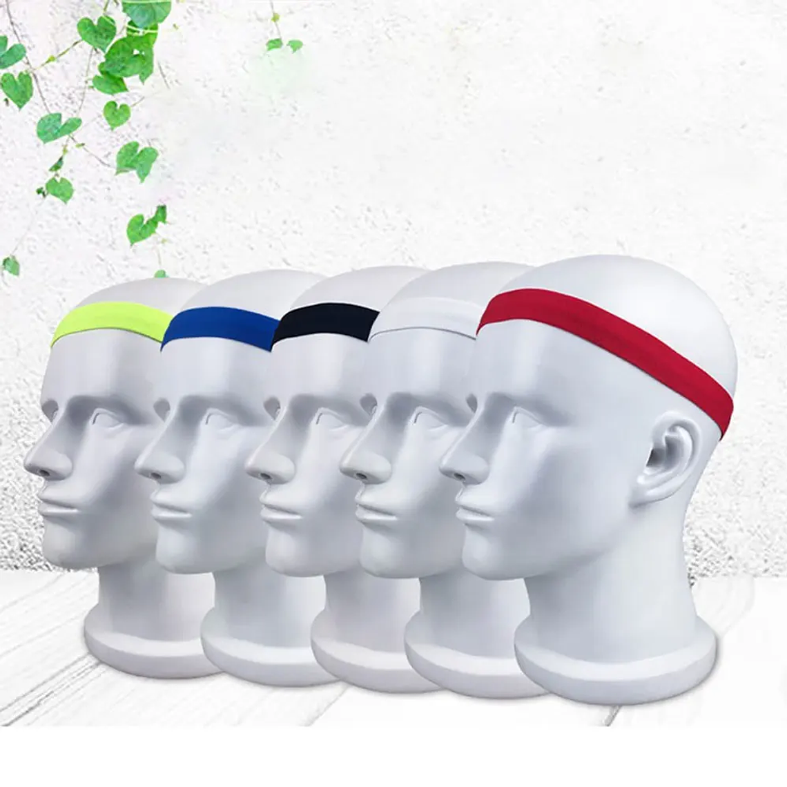 BraceTop-Diadema deportiva de 20 colores, bandas para el cabello para Yoga, banda elástica antideslizante para correr y Fitness, accesorios para el cabello de fútbol para mujeres y hombres 40