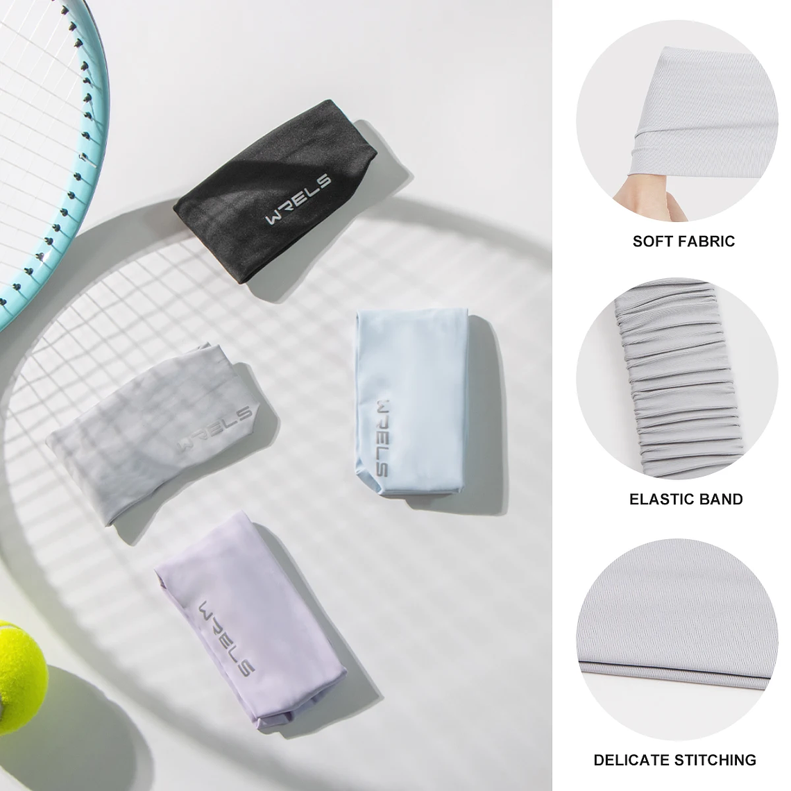 Diadema para ciclismo, diadema elástica antideslizante para Fitness, banda para el sudor que absorbe la humedad, gorros elásticos para entrenamiento atlético para hombres y mujeres 2