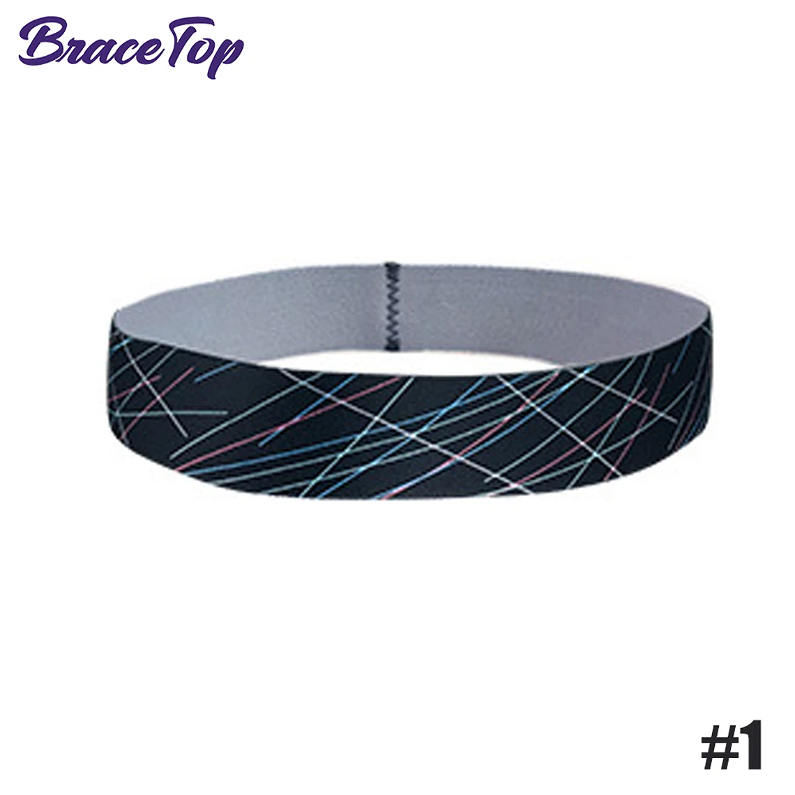 BraceTop-Diadema deportiva de 20 colores, bandas para el cabello para Yoga, banda elástica antideslizante para correr y Fitness, accesorios para el cabello de fútbol para mujeres y hombres 8