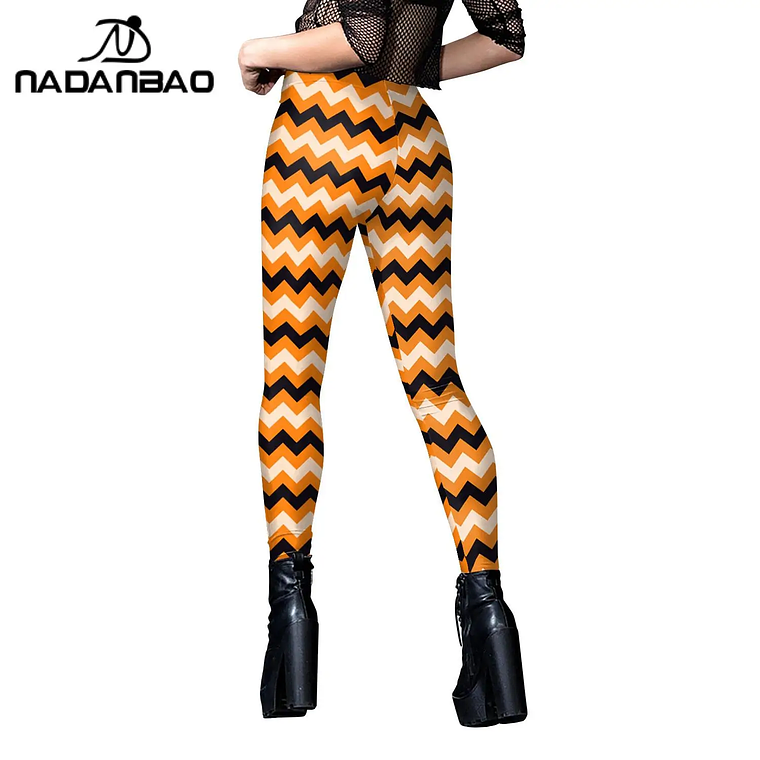 Nadanbao-mallas deportivas de Halloween para mujer, Leggings con estampado 3D Digital de Calavera, pantalones elásticos sexys, ajustados de cintura alta, novedad 4