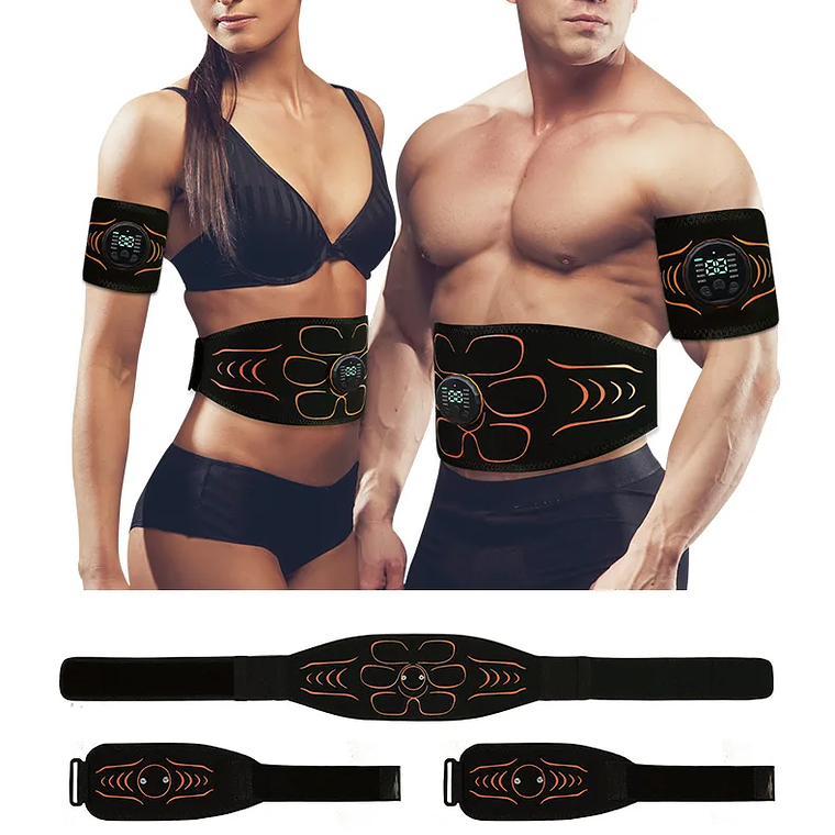 Cinturón Tonificador Abdominal, Estimulador Muscular EMS, Entrenador de Abdominales, Tonificador Muscular, Carga USB, Moldea el Cuerpo, Pierde Peso, Quema Grasa, Fitness Unisex 11