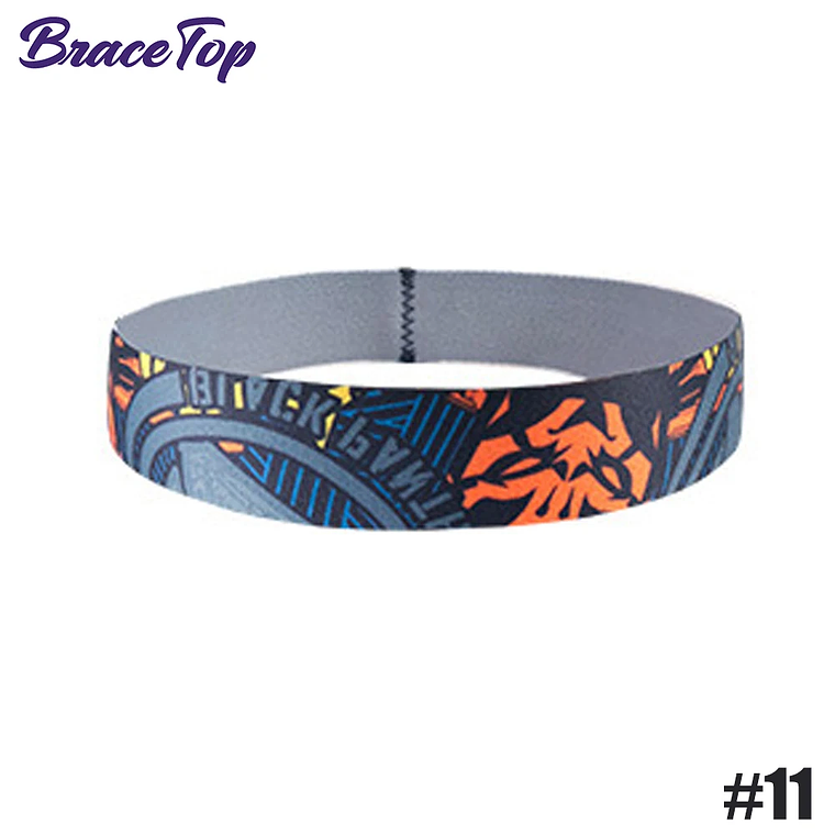 BraceTop-Diadema deportiva de 20 colores, bandas para el cabello para Yoga, banda elástica antideslizante para correr y Fitness, accesorios para el cabello de fútbol para mujeres y hombres 14