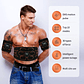 Cinturón Tonificador Abdominal, Estimulador Muscular EMS, Entrenador de Abdominales, Tonificador Muscular, Carga USB, Moldea el Cuerpo, Pierde Peso, Quema Grasa, Fitness Unisex - Thumbnail 12