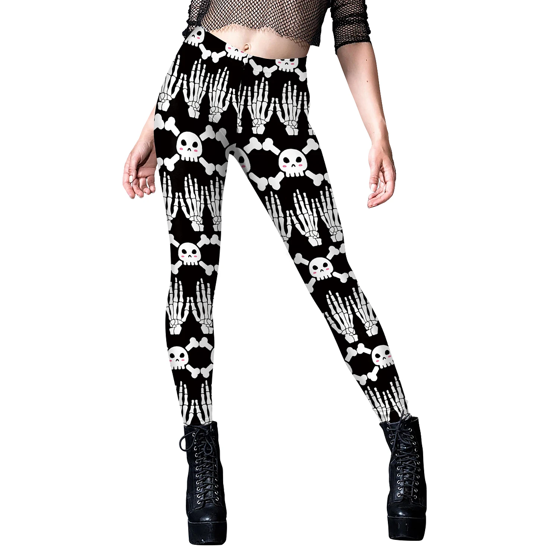 Nadanbao-mallas deportivas de Halloween para mujer, Leggings con estampado 3D Digital de Calavera, pantalones elásticos sexys, ajustados de cintura alta, novedad 12