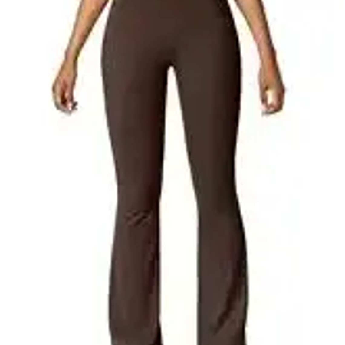 Pantalones acampanados a la moda para mujer, pantalones deportivos con cintura trasera en V, cintura alta, nalgas hermosas, pantalones deportivos, color sólido, ajustados La 11