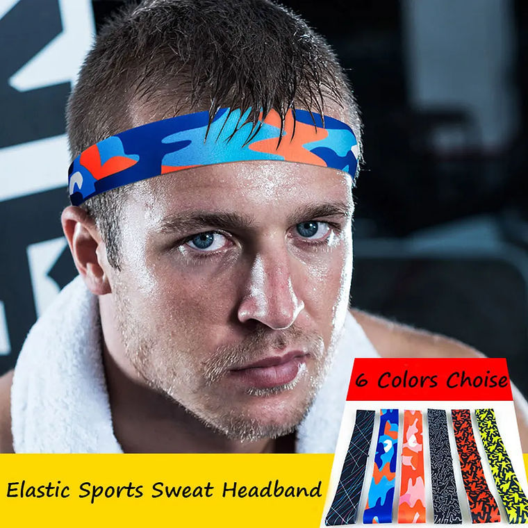 BraceTop-Diadema deportiva de 20 colores, bandas para el cabello para Yoga, banda elástica antideslizante para correr y Fitness, accesorios para el cabello de fútbol para mujeres y hombres 27