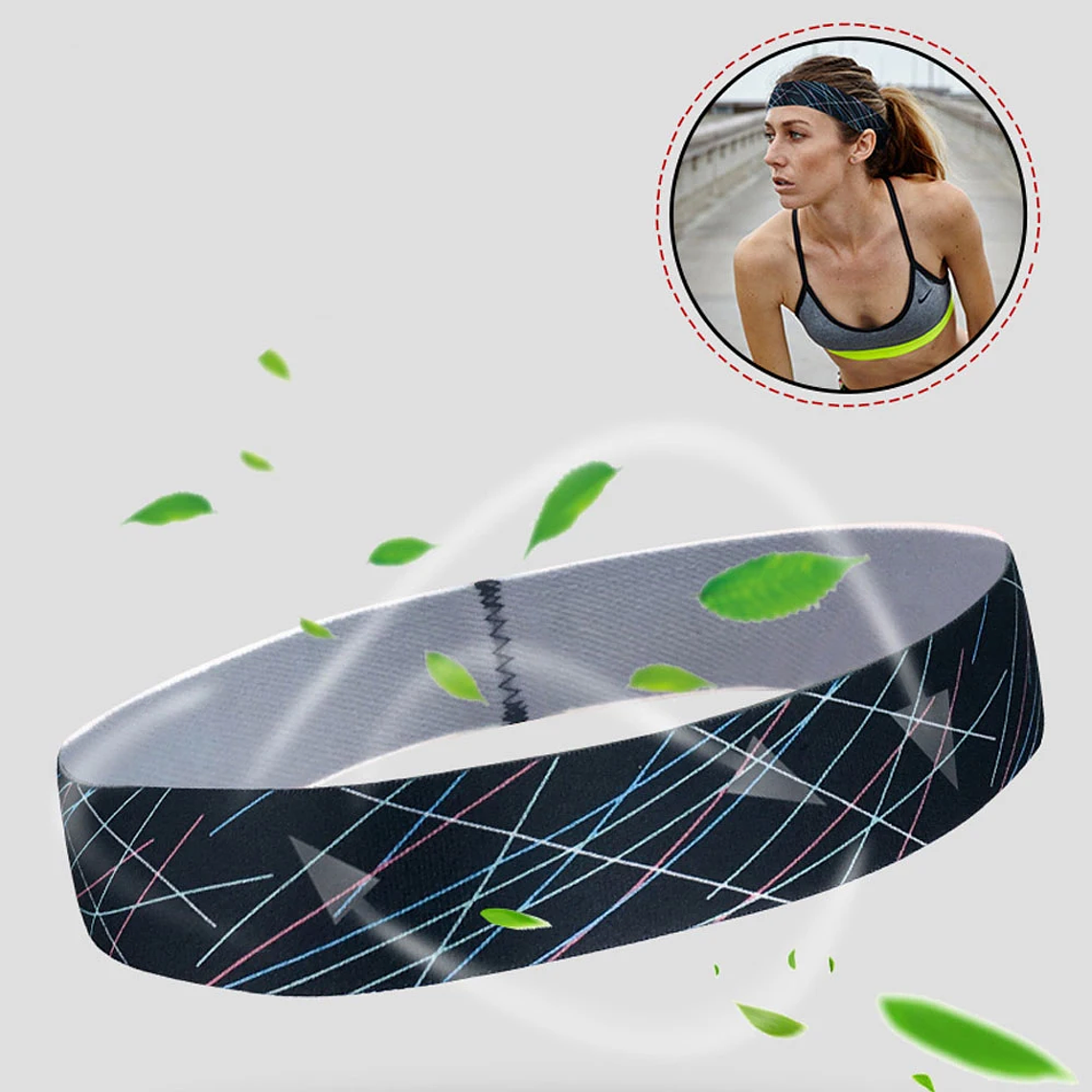 BraceTop-Diadema deportiva de 20 colores, bandas para el cabello para Yoga, banda elástica antideslizante para correr y Fitness, accesorios para el cabello de fútbol para mujeres y hombres 29