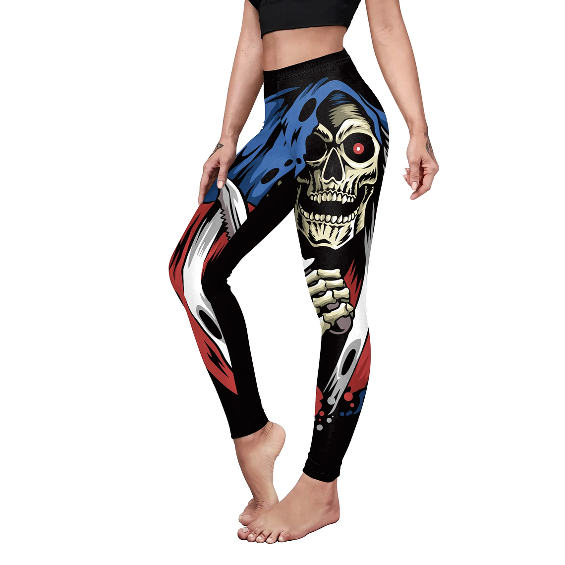 Nadanbao-mallas deportivas de Halloween para mujer, Leggings con estampado 3D Digital de Calavera, pantalones elásticos sexys, ajustados de cintura alta, novedad 27