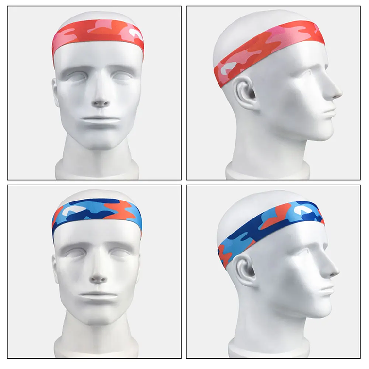 BraceTop-Diadema deportiva de 20 colores, bandas para el cabello para Yoga, banda elástica antideslizante para correr y Fitness, accesorios para el cabello de fútbol para mujeres y hombres 38