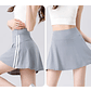 BIVIGAOS verano doble raya deporte tenis faldas cortas mujeres falso dos piezas estiramiento correr Fitness Golf A-line Yoga Mini falda - thumbnail 26