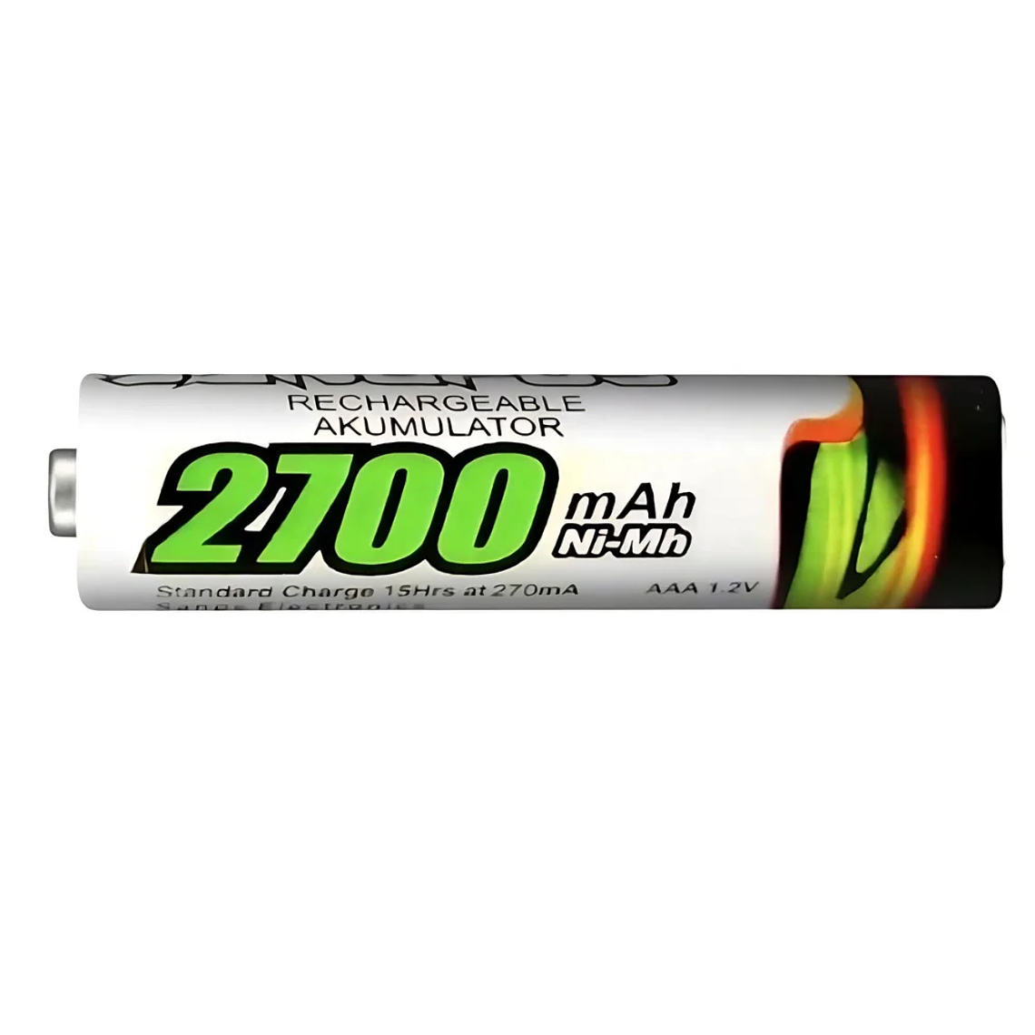 4 Baterías AAA Batería Recargable 2700 Mah Durable Cartela 2