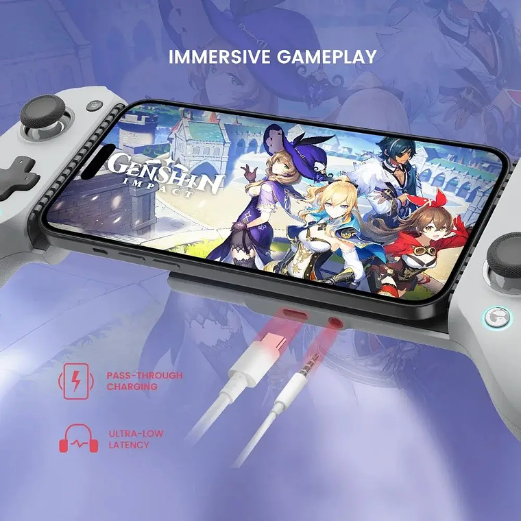 GameSir-Gamepad G8 Galileo para android, mando para PS4, PS5, mando para teléfono móvil, Efecto Hall Stick para iPhone 15, Android 3