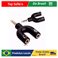Adaptador divisor de auriculares para jugadores, Microfone P2 X P3 - thumbnail 1