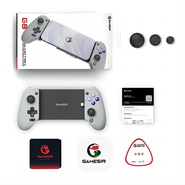 GameSir-Gamepad G8 Galileo para android, mando para PS4, PS5, mando para teléfono móvil, Efecto Hall Stick para iPhone 15, Android 6
