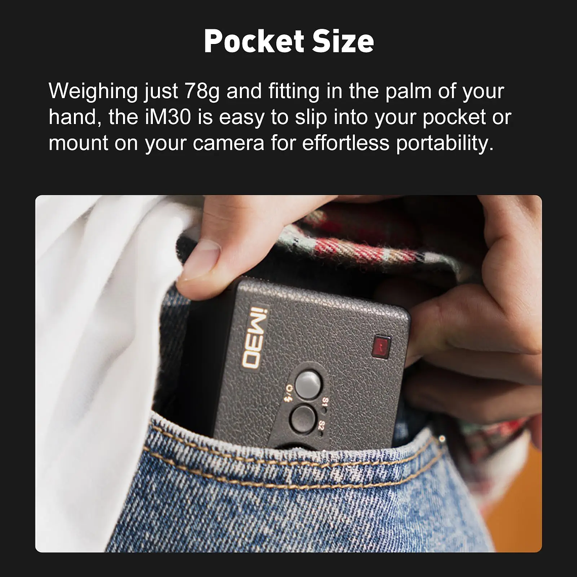 【Do Brasil】Godox iM30 Mini cámara Flash para cámaras Canon Fuiji f1-230 Sony zv1 zve10 Ricoh gr3 Nikon Panasonic Olympus Pentax 3