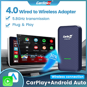 Carlinkit 4,0 CarPlay inalámbrico Android Auto cableado a adaptador inalámbrico para Vw Skoda Toyota Peugeot Kia Mazda IPhone teléfono Android