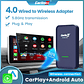 Carlinkit 4,0 CarPlay inalámbrico Android Auto cableado a adaptador inalámbrico para Vw Skoda Toyota Peugeot Kia Mazda IPhone teléfono Android - thumbnail 1