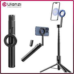 Ulanzi MG-003 Pro trípode magnético para palo Selfie para teléfono 1,36 m trípode Selfie extensible para iPhone 15 14 13 12 Vlog transmisión en vivo