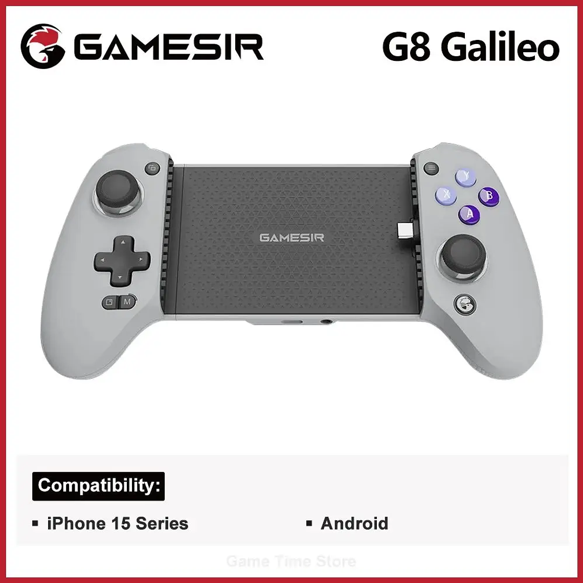 GameSir-Gamepad G8 Galileo para android, mando para PS4, PS5, mando para teléfono móvil, Efecto Hall Stick para iPhone 15, Android 7