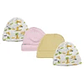 UD2 Winter Beanie and Casquette Baby Girl Infant Caps (Pack of 4) Soft Cotton for Newborn for Boys Outdoors Knitted Pattern - thumbnail 2
