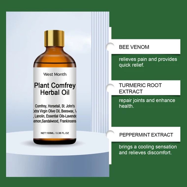 West Month Herbal Compost  Moisturizing Massage Daily Joint Care Essential Oil 3