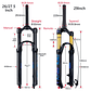BOLANY R29 Horquilla de Bicicleta con Ajuste de Rebote Suspensión Delantera de Aire MTB 26/27.5/29 Pulgadas Recorrido de 120 mm Horquilla de 9x100mm Liberación Rápida Accesorios para Bicicletas Hor - thumbnail 6