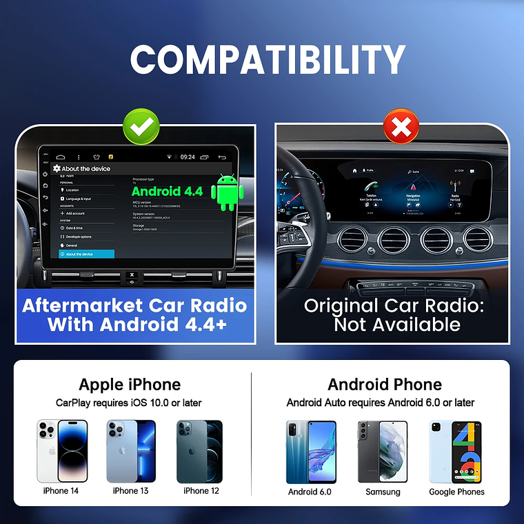 Gran oferta CarlinKit USB inalámbrico y con cable CarPlay Dongle Android Auto AI Box Mirrorlink reproductor Multimedia para coche Bluetooth conexión automática 6