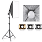 Kit de fotografía de luz Softbox, trípode de fotografía de 2M para luz de disco de caja suave Led de 45W, soporte de estudio fotográfico, iluminación, lámpara de grabación de vídeo - thumbnail 8