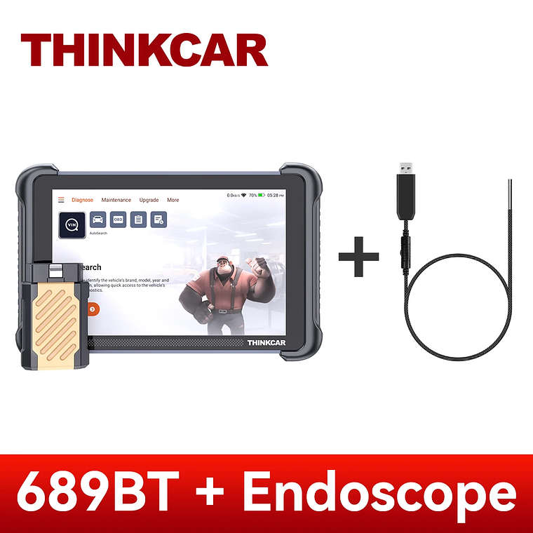 Programación de llaves THINKCAR THINKSCAN 689BT con KEY 101 Herramienta de diagnóstico automotriz Escáner OBD2 bidireccional Codificación de ECU CANFD DOIP 34 Restablecimiento completo Vida útil  9