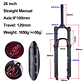 BOLANY R29 Horquilla de Bicicleta con Ajuste de Rebote Suspensión Delantera de Aire MTB 26/27.5/29 Pulgadas Recorrido de 120 mm Horquilla de 9x100mm Liberación Rápida Accesorios para Bicicletas Hor - thumbnail 11