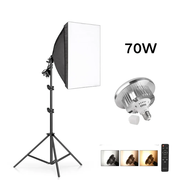 Kit de fotografía de luz Softbox, trípode de fotografía de 2M para luz de disco de caja suave Led de 45W, soporte de estudio fotográfico, iluminación, lámpara de grabación de vídeo 12