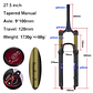 BOLANY R29 Horquilla de Bicicleta con Ajuste de Rebote Suspensión Delantera de Aire MTB 26/27.5/29 Pulgadas Recorrido de 120 mm Horquilla de 9x100mm Liberación Rápida Accesorios para Bicicletas Hor - thumbnail 15