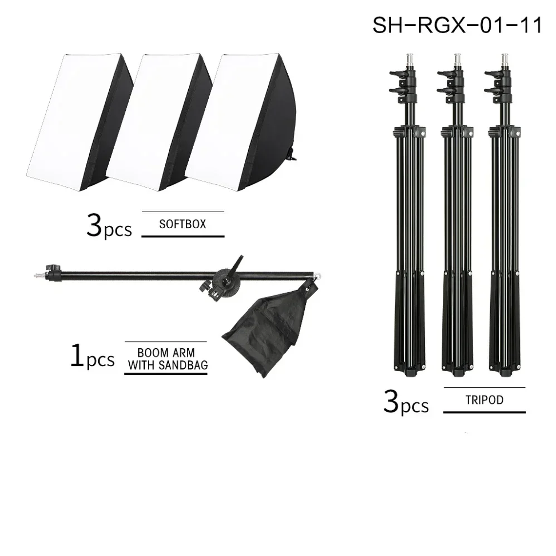 Kit de fotografía de luz Softbox, trípode de fotografía de 2M para luz de disco de caja suave Led de 45W, soporte de estudio fotográfico, iluminación, lámpara de grabación de vídeo 22