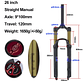BOLANY R29 Horquilla de Bicicleta con Ajuste de Rebote Suspensión Delantera de Aire MTB 26/27.5/29 Pulgadas Recorrido de 120 mm Horquilla de 9x100mm Liberación Rápida Accesorios para Bicicletas Hor - thumbnail 19