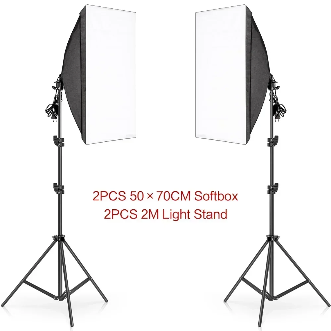 Kit de fotografía de luz Softbox, trípode de fotografía de 2M para luz de disco de caja suave Led de 45W, soporte de estudio fotográfico, iluminación, lámpara de grabación de vídeo 23
