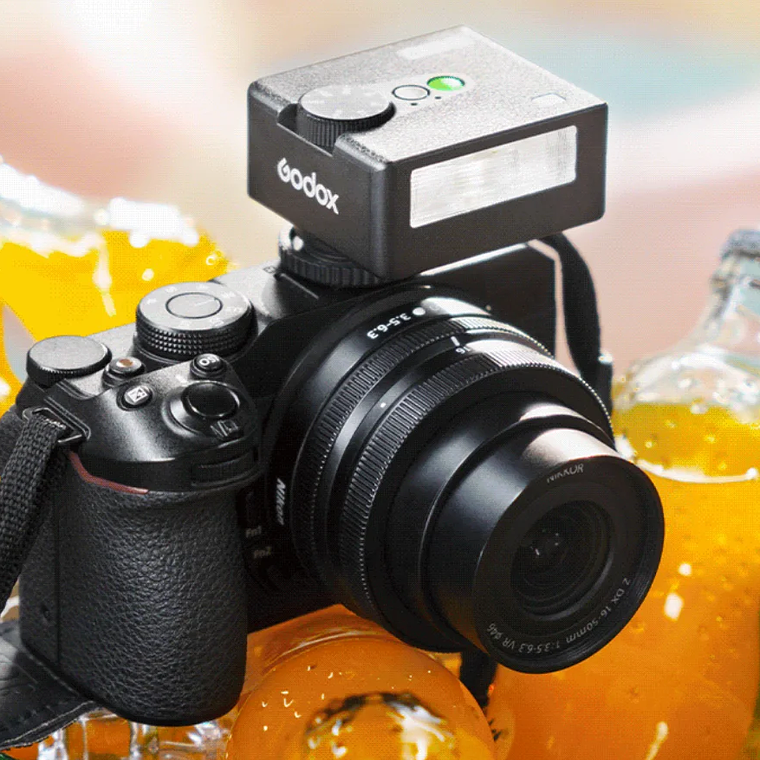 【Do Brasil】Godox iM30 Mini cámara Flash para cámaras Canon Fuiji f1-230 Sony zv1 zve10 Ricoh gr3 Nikon Panasonic Olympus Pentax 15